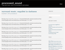 Tablet Screenshot of processedsound.keithkothman.com